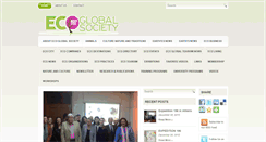 Desktop Screenshot of ecoglobalsociety.com