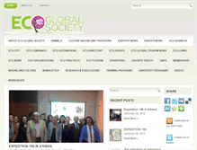 Tablet Screenshot of ecoglobalsociety.com